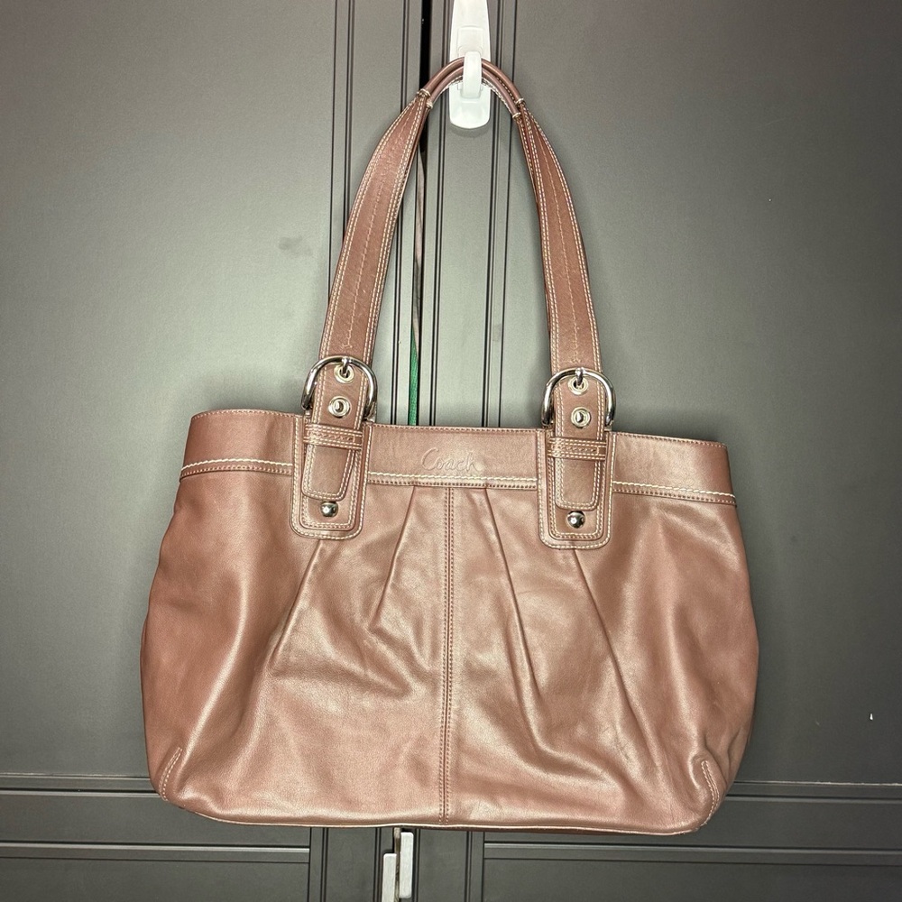 Coach Brown Leather Tote Bag